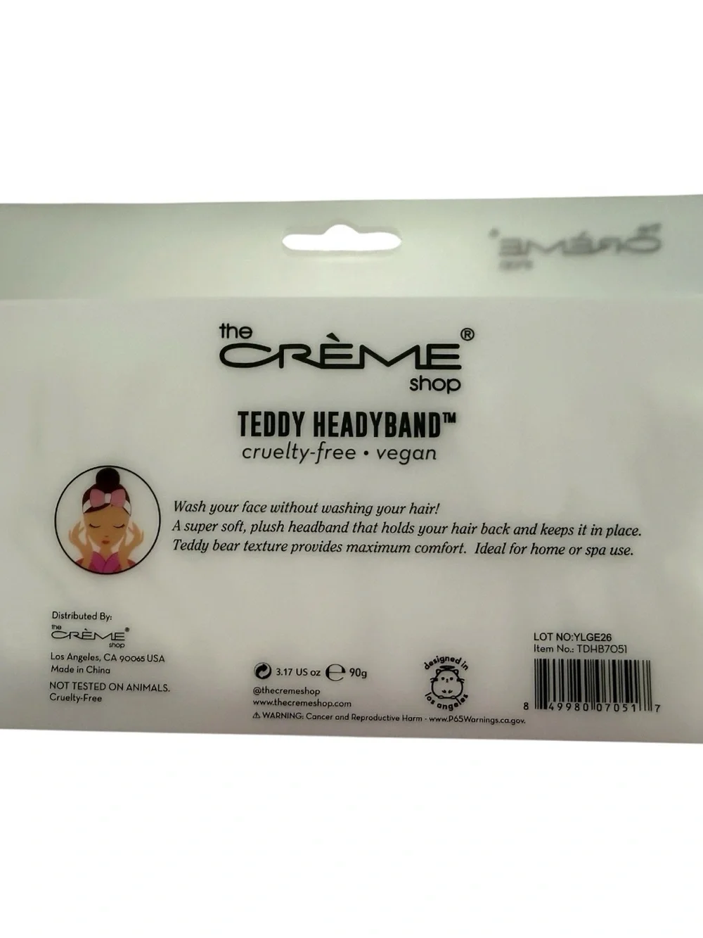 The Crème Pink Teddy Headband